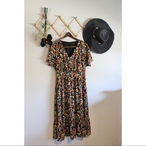 BNWT Madewell floral midi dress size 6
